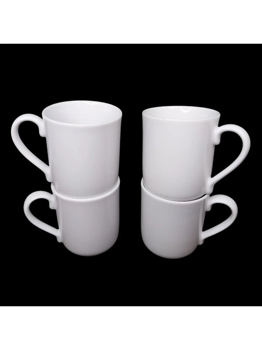 Royal Doulton Latitude White Porcelain Coffee Mugs Set Of 4